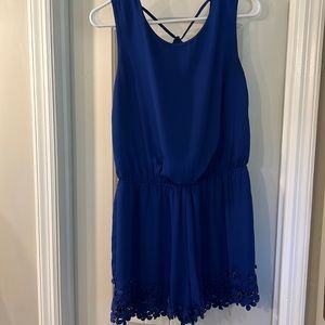 Royal blue romper Size Large